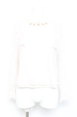 画像1: axes femme / 総レーストップス  白 Y-26-02-17-024-AX-TO-SZ-ZS (1)