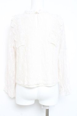 画像2: axes femme / 総レーストップス  白 Y-26-02-17-024-AX-TO-SZ-ZY