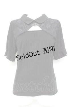 画像1: axes femme / ベルト付リブトップス F 黒 Y-26-02-17-025-AX-TO-SZ-ZY