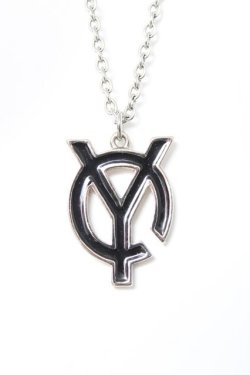 画像1: OY / LOGO CHAIN NECKLACE  シルバー×黒 Y-26-02-19-001-PU-AC-SZ-ZY