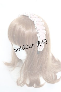 画像1: m petit by misako / TT*AMレースカチューシャ  中桃 Y-26-02-19-005-LO-AC-SZ-ZT639-F004