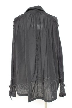 画像2: axes femme / イレヘム×ボリュームシャツ F 黒 Y-26-02-19-025-AX-BL-SZ-ZY