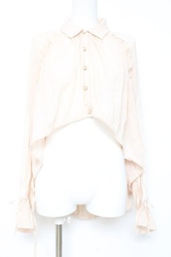 画像1: axes femme / イレヘム×ボリュームシャツ F 生成り Y-26-02-19-026-AX-BL-SZ-ZY