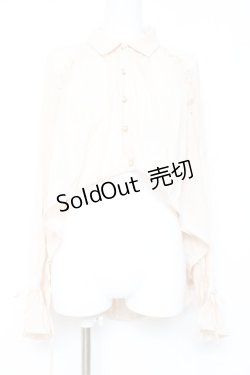 画像1: axes femme / イレヘム×ボリュームシャツ F 生成り Y-26-02-19-026-AX-BL-SZ-ZS