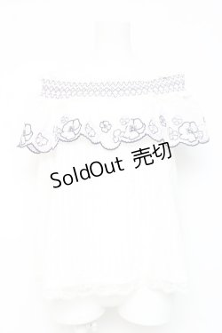 画像1: axes femme / スモッキング刺繍入りBL M キナリ Y-26-02-19-028-AX-BL-SZ-ZS