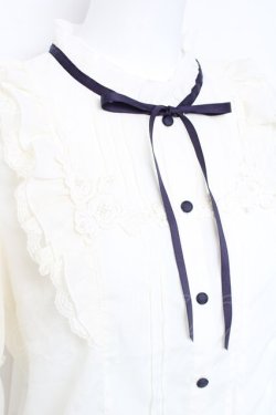 画像3: axes femme / 肩フリルブラウス M 生成り Y-26-02-19-029-AX-BL-SZ-ZY