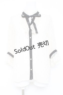 画像1: axes femme POETIQUE / ラメドット楊柳ブラウス  生成り Y-26-02-19-031-AX-BL-SZ-ZY