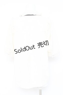 画像2: axes femme POETIQUE / ローズふくれジャガードブラウス M 生成り Y-26-02-19-032-AX-BL-SZ-ZS