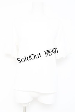 画像1: axes femme / バックレースアップリブプルオーバー M 白 Y-26-02-19-041-AX-TO-SZ-ZY