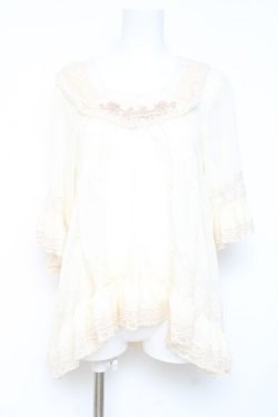 画像1: axes femme / シフォントップス  生成り Y-26-02-19-042-AX-TO-SZ-ZY