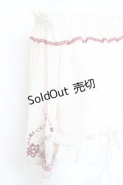 画像3: axes femme / 刺繍入りオフショルブラウス M 生成り Y-26-02-19-043-AX-TO-SZ-ZY