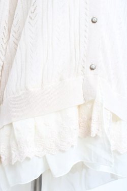 画像3: axes femme / 透かしニットカーディガン M 生成り Y-26-02-19-045-AX-TO-SZ-ZY