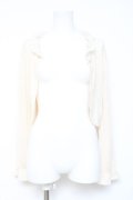 axes femme / パール使いボレロ M 生成り Y-26-02-19-047-AX-TO-SZ-ZY