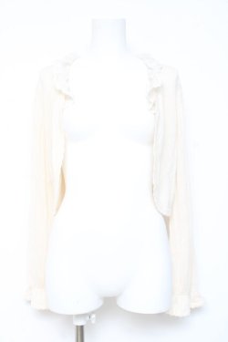 画像1: axes femme / パール使いボレロ M 生成り Y-26-02-19-047-AX-TO-SZ-ZY