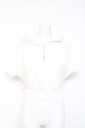axes femme / ショート丈パーカー F 白 Y-26-02-19-051-AX-TO-SZ-ZY
