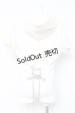 画像2: axes femme / ショート丈パーカー F 白 Y-26-02-19-051-AX-TO-SZ-ZY