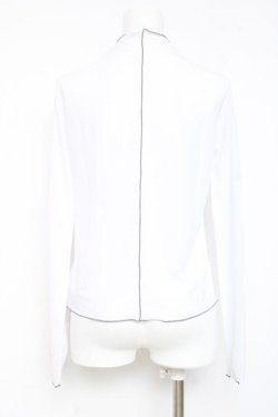 画像2: axes femme POETIQUE / ロータスタトゥー風シアープルオーバー M 白 Y-26-02-19-052-AX-TO-SZ-ZY