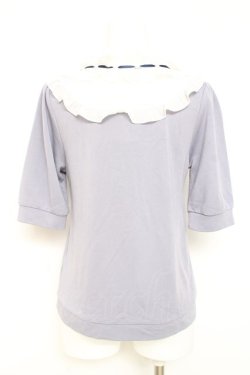 画像2: axes femme / ヨーク切替フリルカットプルオーバー F ラベンダー Y-26-02-19-055-AX-TO-SZ-ZY