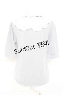 画像2: axes femme / ヨーク切替フリルカットプルオーバー F ラベンダー Y-26-02-19-055-AX-TO-SZ-ZI