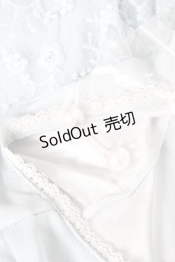 画像3: axes femme / パール金具付袖レースプルオーバー M グリーン Y-26-02-19-057-AX-TO-SZ-ZS