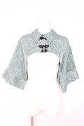 axes femme / チャイナ釦ショートボレロブラウス F グリーン Y-26-02-19-058-AX-TO-SZ-ZY