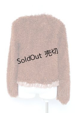 画像2: axes femme / リボン形ファーボレロ M 茶 Y-26-02-19-059-AX-TO-SZ-ZT390