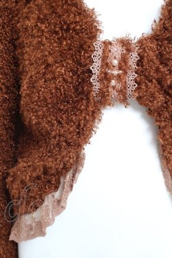 画像3: axes femme / リボン形ファーボレロ M 茶 Y-26-02-19-059-AX-TO-SZ-ZY