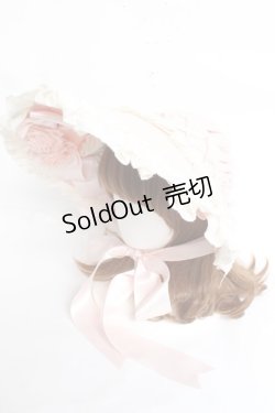 画像1: Hoshibako Works / シャルロットデコラティヴボンネット  ピンク Y-26-02-19-007-LO-AC-SZ-ZY