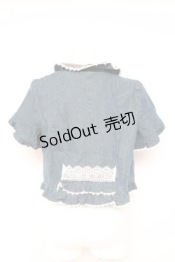 画像2: axes femme / デニム風ボレロ M ブルー Y-26-02-19-062-AX-TO-SZ-ZY