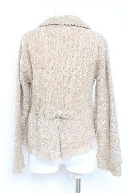 画像2: axes femme / 起毛ニットジャケット M キナリ Y-26-02-19-064-AX-JA-SZ-ZY