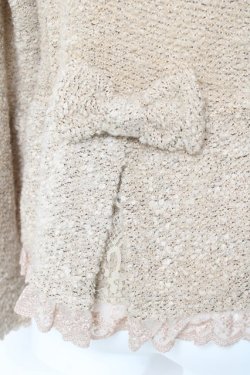 画像3: axes femme / 起毛ニットジャケット M キナリ Y-26-02-19-064-AX-JA-SZ-ZY