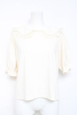 画像1: m petit by misako / 丸襟プルオーバー L 生成り Y-26-02-19-069-LO-TO-SZ-ZY