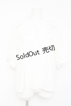 画像1: m petit by misako / NINA'Sコラボブラウス M 白 Y-26-02-19-070-LO-BL-SZ-ZI