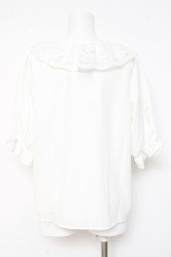 画像2: m petit by misako / NINA'Sコラボブラウス M 白 Y-26-02-19-070-LO-BL-SZ-ZY