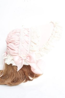 画像4: Hoshibako Works / シャルロットデコラティヴボンネット  ピンク Y-26-02-19-007-LO-AC-SZ-ZY