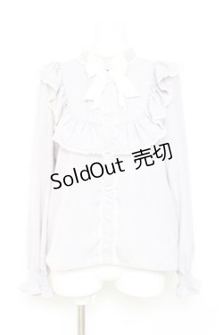 画像1: Rojita / ハート柄フロッキーブラウス M グレー Y-26-02-19-076-LO-BL-SZ-ZY