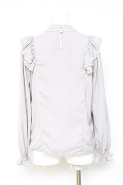 画像2: Rojita / ハート柄フロッキーブラウス M グレー Y-26-02-19-076-LO-BL-SZ-ZY