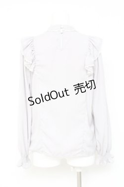 画像2: Rojita / ハート柄フロッキーブラウス M グレー Y-26-02-19-076-LO-BL-SZ-ZY