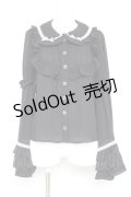Ank Rouge / ひめ袖はしごリボンブラウス M 黒 Y-26-02-19-077-CA-BL-SZ-ZY