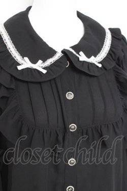 画像3: Ank Rouge / ひめ袖はしごリボンブラウス M 黒 Y-26-02-19-077-CA-BL-SZ-ZY