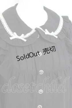 画像3: Ank Rouge / ひめ袖はしごリボンブラウス M 黒 Y-26-02-19-077-CA-BL-SZ-ZY