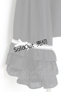 画像4: Ank Rouge / ひめ袖はしごリボンブラウス M 黒 Y-26-02-19-077-CA-BL-SZ-ZY