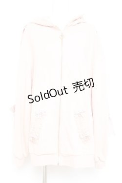 画像1: LIZ LISA / うさみみレースアップスリーブパーカー 0 ピンクベージュ Y-26-02-19-078-LO-TO-SZ-ZY