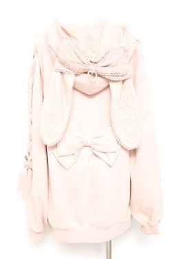 画像2: LIZ LISA / うさみみレースアップスリーブパーカー 0 ピンクベージュ Y-26-02-19-078-LO-TO-SZ-ZY