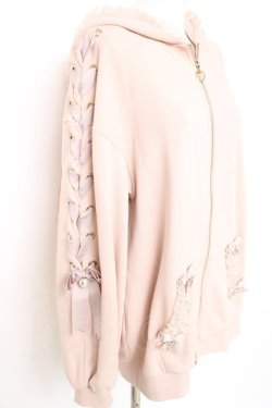 画像4: LIZ LISA / うさみみレースアップスリーブパーカー 0 ピンクベージュ Y-26-02-19-078-LO-TO-SZ-ZY