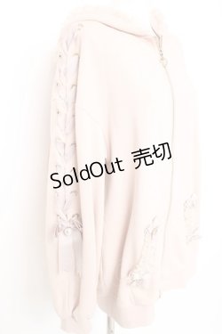 画像4: LIZ LISA / うさみみレースアップスリーブパーカー 0 ピンクベージュ Y-26-02-19-078-LO-TO-SZ-ZY