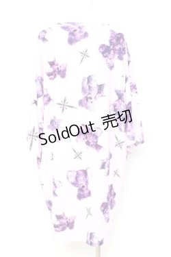 画像2: TRAVAS TOKYO / 総柄ベアTシャツ F パープル Y-26-02-19-079-PU-TO-SZ-ZY