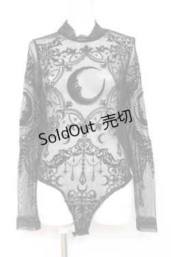 画像1: Restyle / Black gothic CRESCENT MESH BODYSUIT L 黒 Y-26-02-19-087-GO-TO-SZ-ZY
