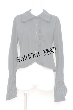 画像1: ALICE and the PIRATES / マッドハッターのブラウス  黒 Y-26-02-19-094-PA-BL-SZ-ZY