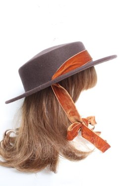 画像4: an another angelus / ロングベロアリボンキャノチェ F ブラウン Y-26-02-19-008-CA-AC-SZ-ZY